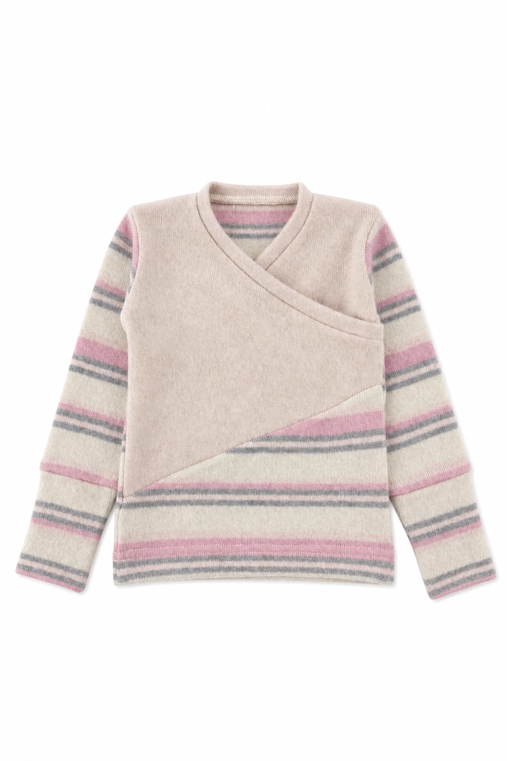 Kaschmir Baby Longsleeve in Rosa, Größe 74/80, genäht in Berlin