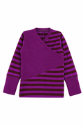 Kaschmir Baby Longsleeve in Lila, Größe 74/80, genäht in Berlin