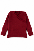 Kaschmir Baby Longsleeve in Rot, Größe 74/80, genäht in Berlin
