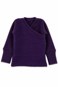 Kaschmir Baby Longsleeve in Lila, Größe 74/80, genäht in Berlin