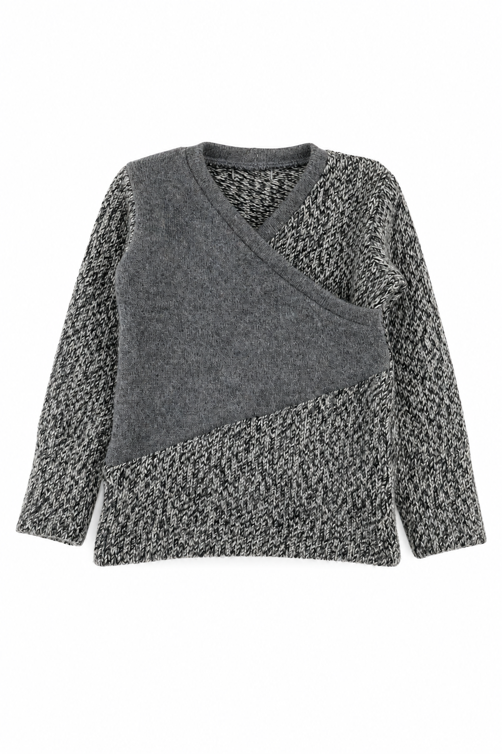 Kaschmir Baby Longsleeve in Grau, Größe 74/80, genäht in Berlin