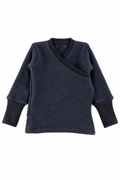Kaschmir Baby Longsleeve in Blau, Größe 74/80, genäht in Berlin