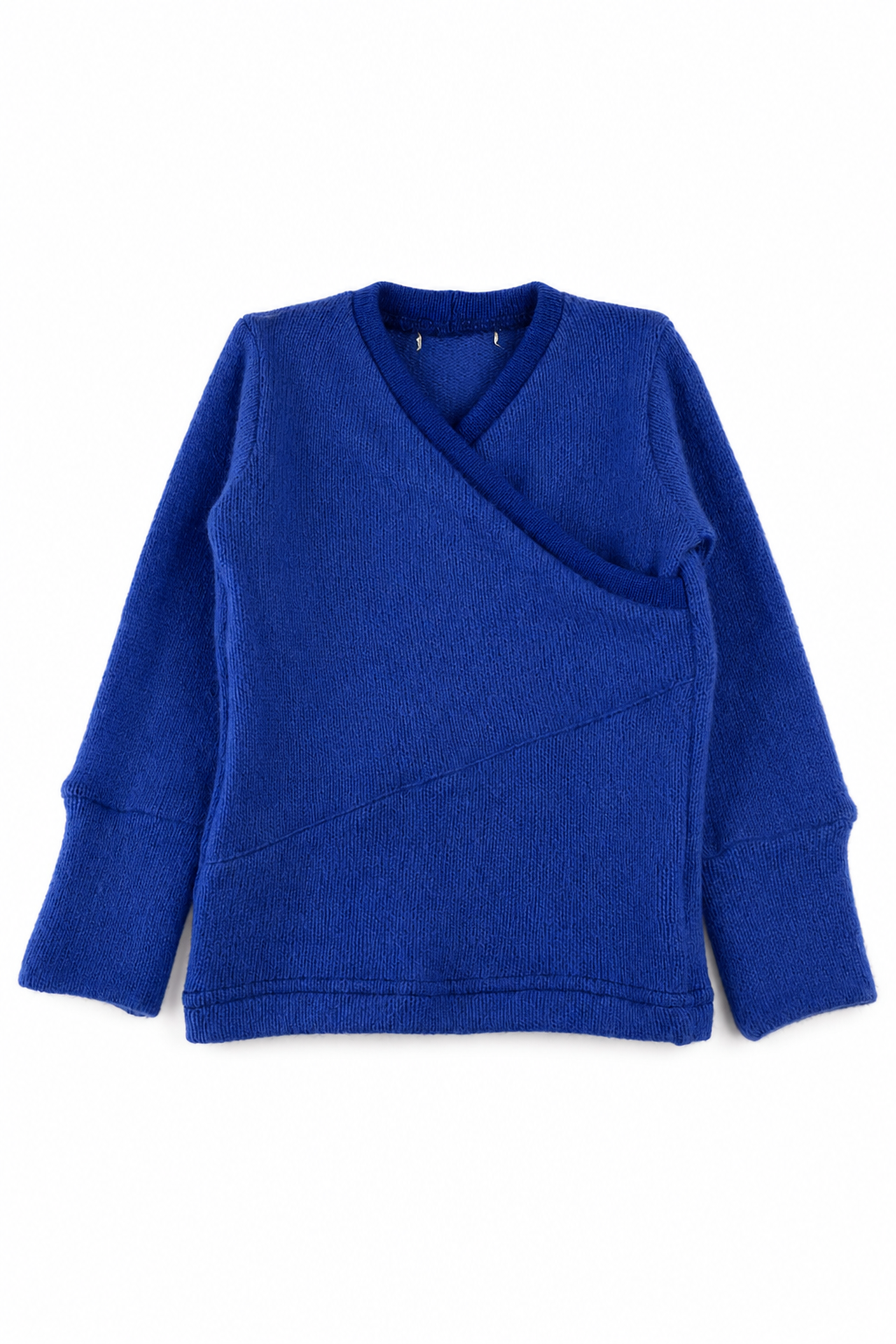 Kaschmir Baby Longsleeve in Blau, Größe 74/80, genäht in Berlin