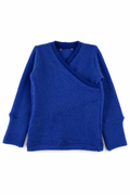 Kaschmir Baby Longsleeve in Blau, Größe 74/80, genäht in Berlin