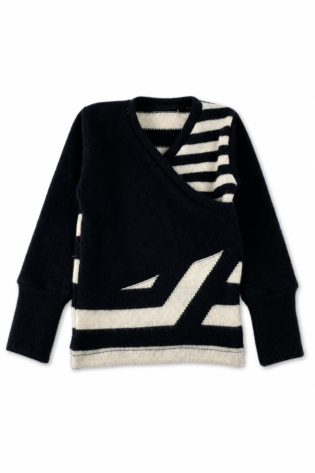 Kaschmir Baby Longsleeve in Schwarz, Größe 74/80, genäht in Berlin