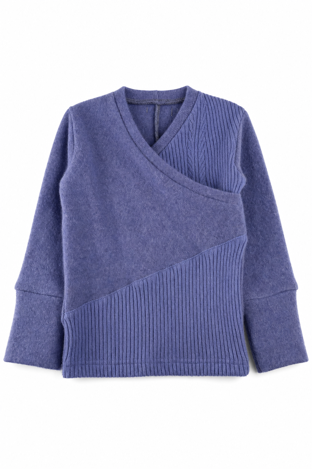 Kaschmir Baby Longsleeve in Lila, Größe 86/92, genäht in Berlin