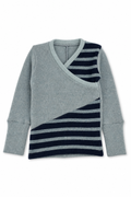 Kaschmir Baby Longsleeve in Blau, Größe 86/92, genäht in Berlin