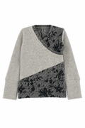 Kaschmir Baby Longsleeve in Grau, Größe 86/92, genäht in Berlin