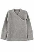 Kaschmir Baby Longsleeve in Grau, Größe 86/92, genäht in Berlin