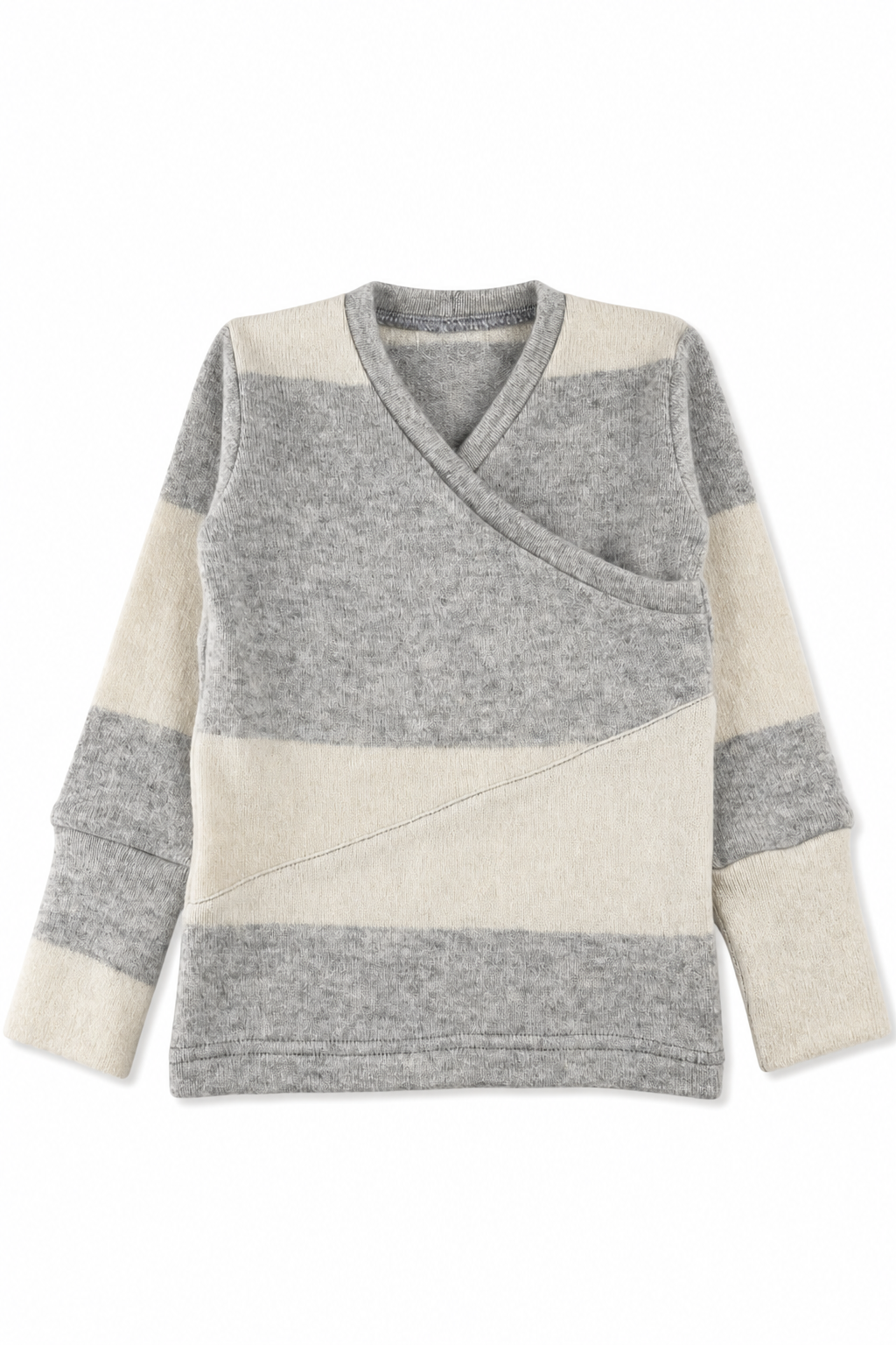 Kaschmir Baby Longsleeve in Grau, Größe 86/92, genäht in Berlin