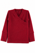 Kaschmir Baby Longsleeve in Rot, Größe 86/92, genäht in Berlin