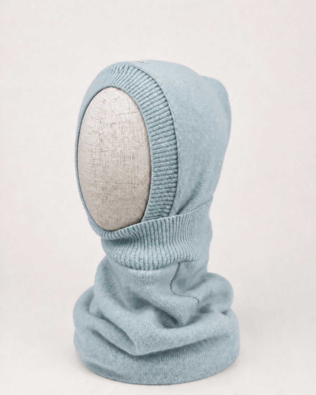 Kaschmir Kinder Kapuzenschal in Blau, genäht in Berlin