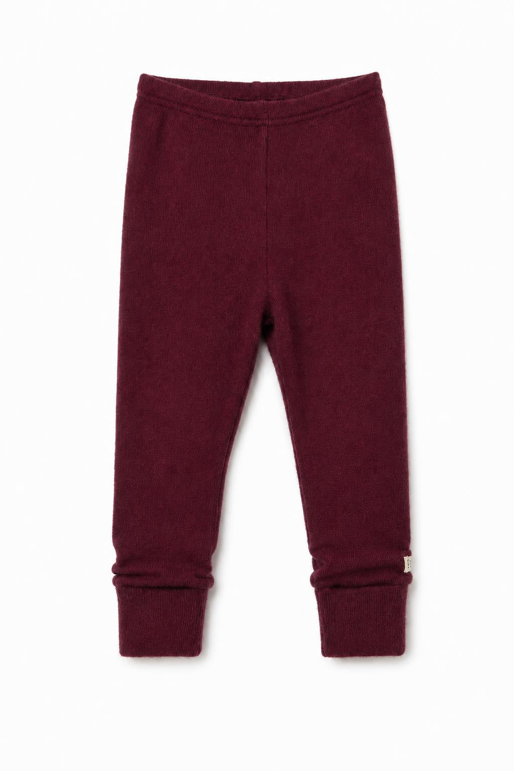 Schmale Babyhose aus Kaschmir in Rot, genäht in Berlin