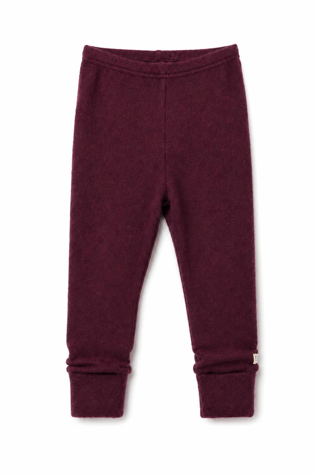 Schmale Babyhose aus Kaschmir in Rot, genäht in Berlin