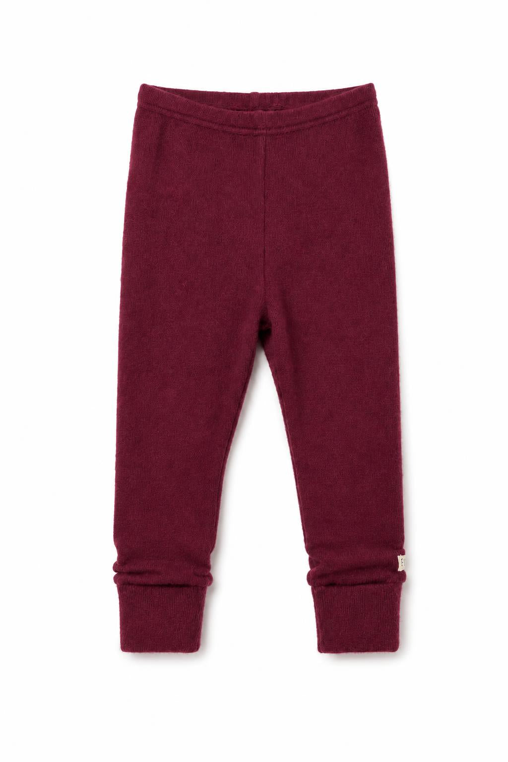 Schmale Babyhose aus Kaschmir in Rot, genäht in Berlin