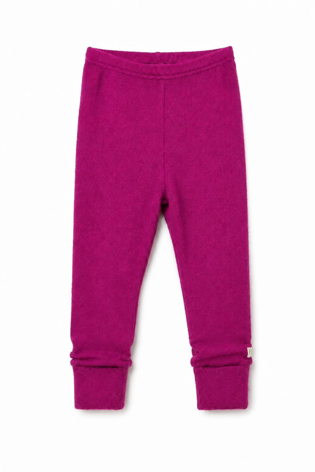 Schmale Babyhose aus Kaschmir in Lila, genäht in Berlin