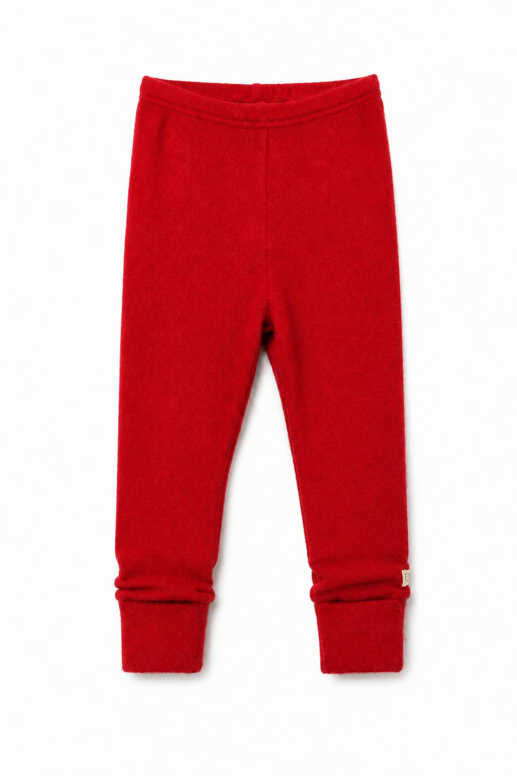 Kaschmir Kinder Schmale Hose 122/128 Rot