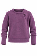 Kaschmir Pullover mit der Falte für Kinder in Lila, genäht in Berlin