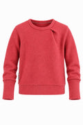 Kaschmir Pullover mit der Falte für Kinder in Pink, genäht in Berlin