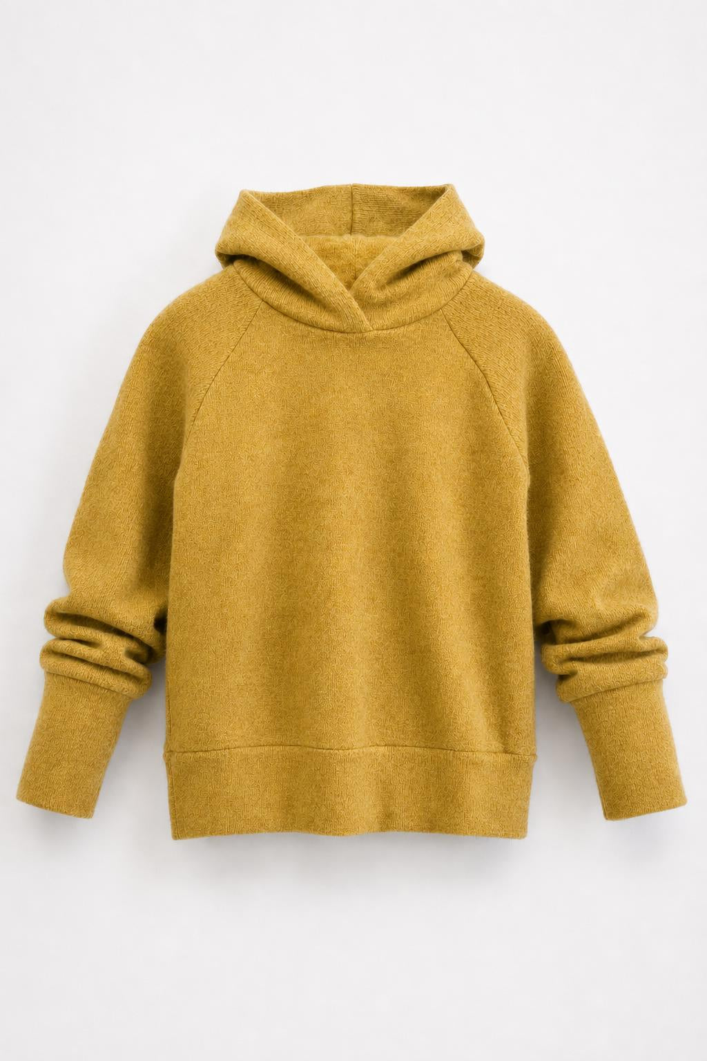 Kaschmir Kinder Hoodie in Gelb, genäht in Berlin