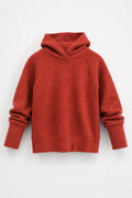 Kaschmir Kinder Hoodie in Rot, genäht in Berlin