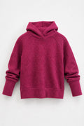 Kaschmir Kinder Hoodie in Lila, genäht in Berlin