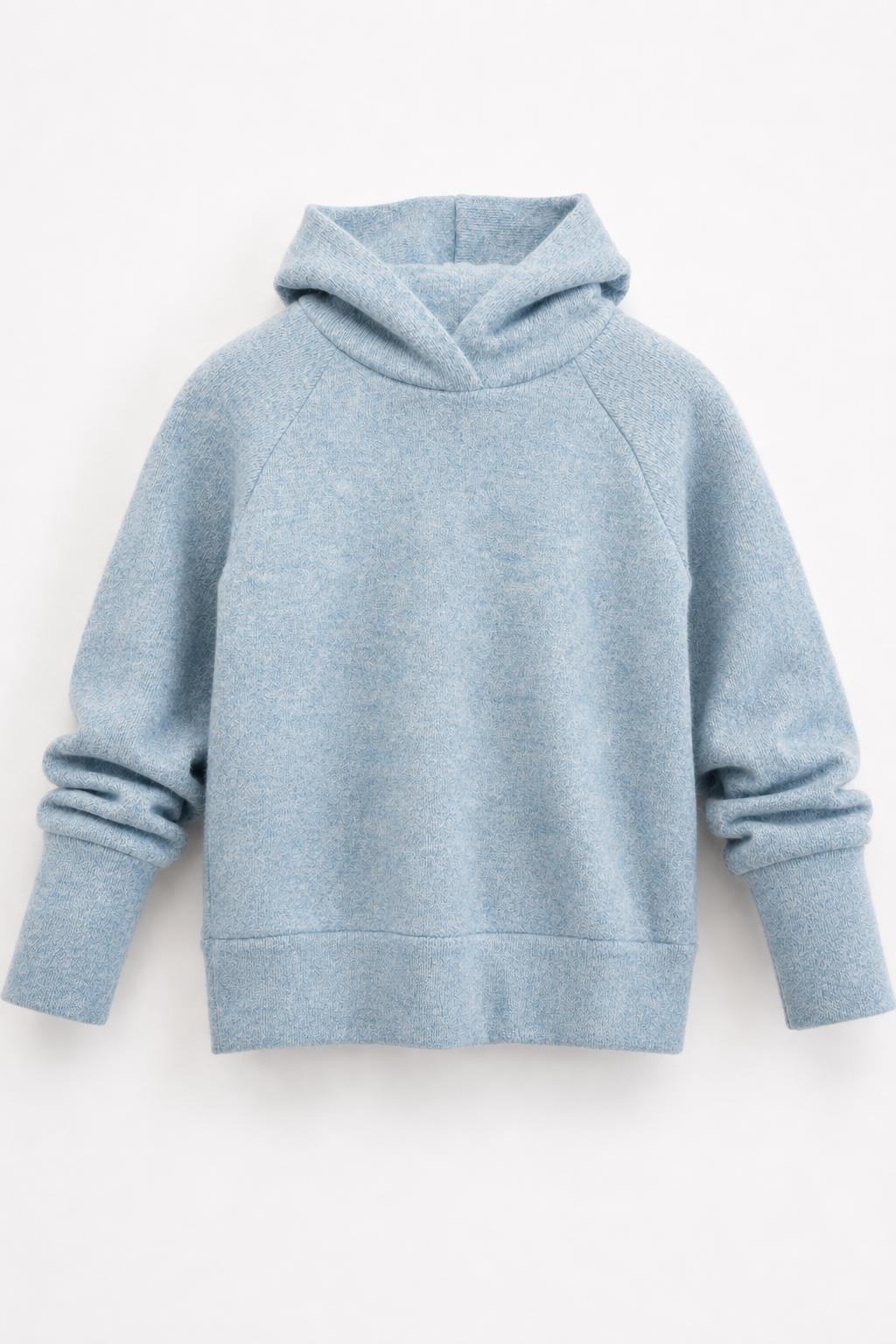 Kaschmir Kinder Hoodie in Blau, genäht in Berlin