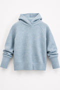 Kaschmir Kinder Hoodie in Blau, genäht in Berlin
