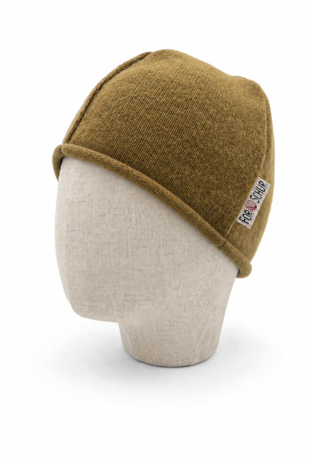 Kaschmir Beanie für Kinder in Grün, genäht in Berlin