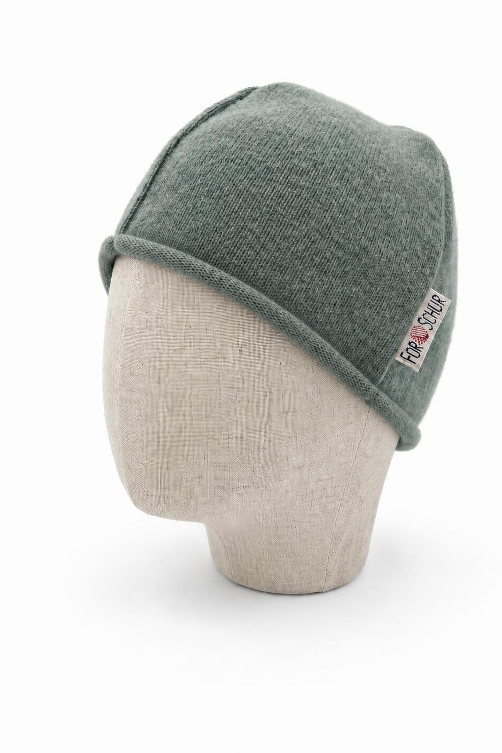 Kaschmir Beanie für Kinder in Blau, genäht in Berlin