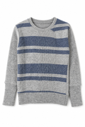 Kaschmir Pullover mit der Falte für Kinder in Grau, genäht in Berlin
