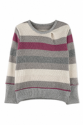 Kaschmir Pullover mit der Falte für Kinder in Grau, genäht in Berlin