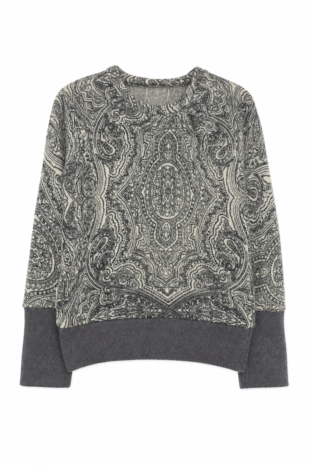 Kaschmir Pullover mit der Falte für Kinder in Grau, genäht in Berlin