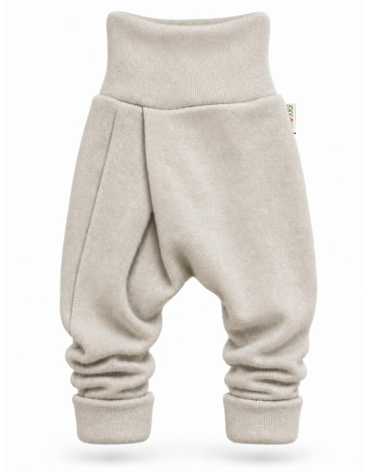 Kaschmir Baby Mitwachshose in Weiß, genäht in Berlin