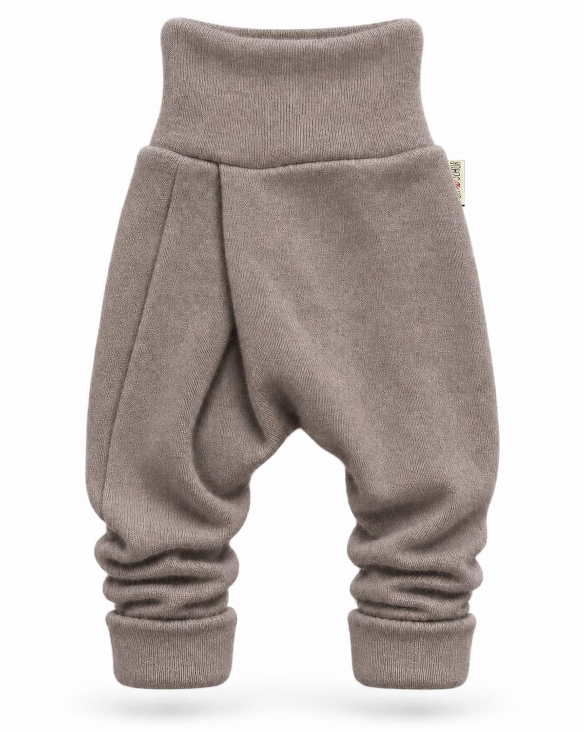 Kaschmir Baby Mitwachshose in Braun, genäht in Berlin