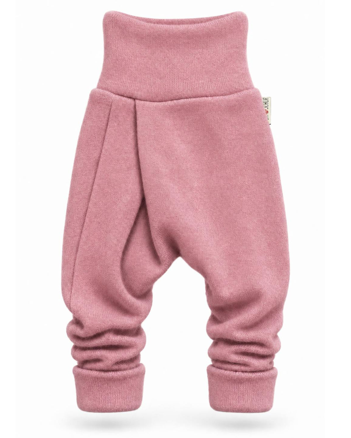 Kaschmir Baby Mitwachshose in Rosa, genäht in Berlin