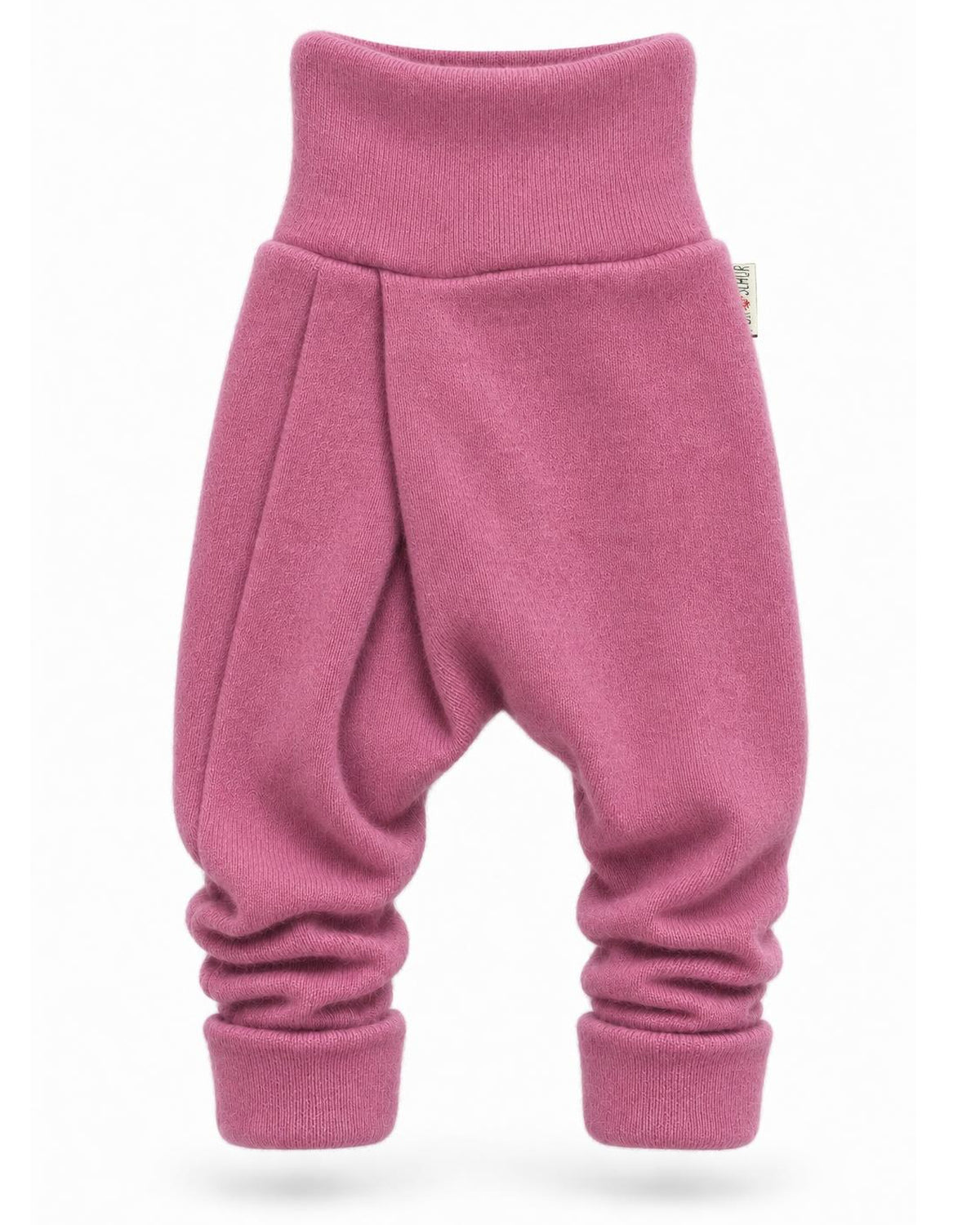 Kaschmir Baby Mitwachshose in Rosa, genäht in Berlin