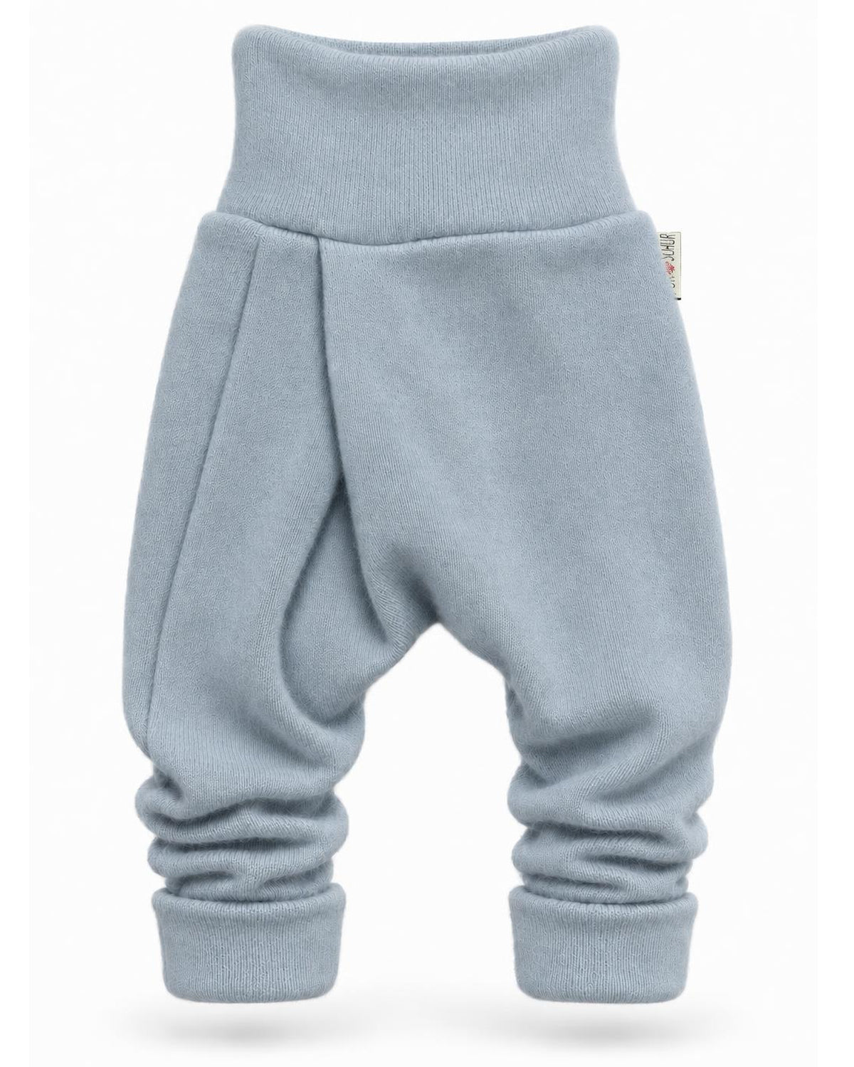 Kaschmir Baby Mitwachshose in Blau, genäht in Berlin
