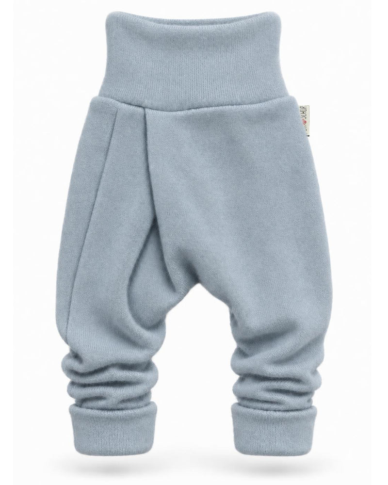 Kaschmir Baby Mitwachshose in Blau, genäht in Berlin