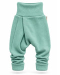Kaschmir Baby Mitwachshose in Blau, genäht in Berlin