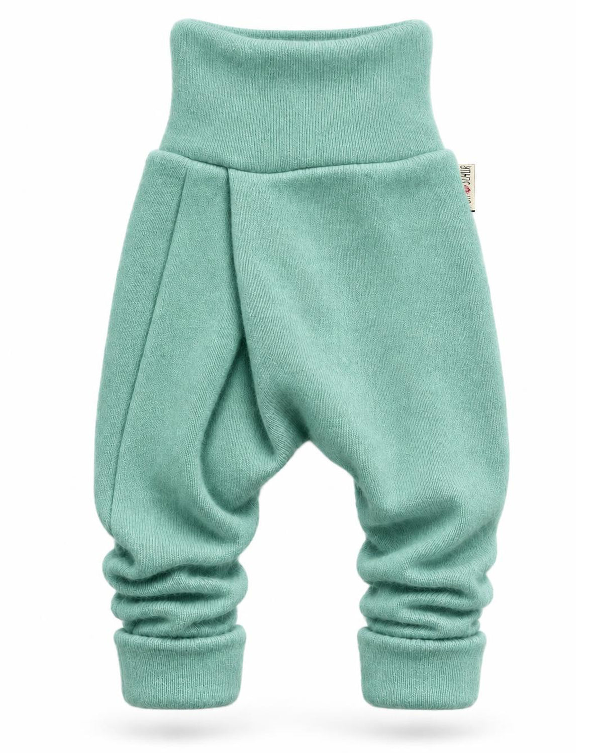 Kaschmir Baby Mitwachshose in Blau, genäht in Berlin