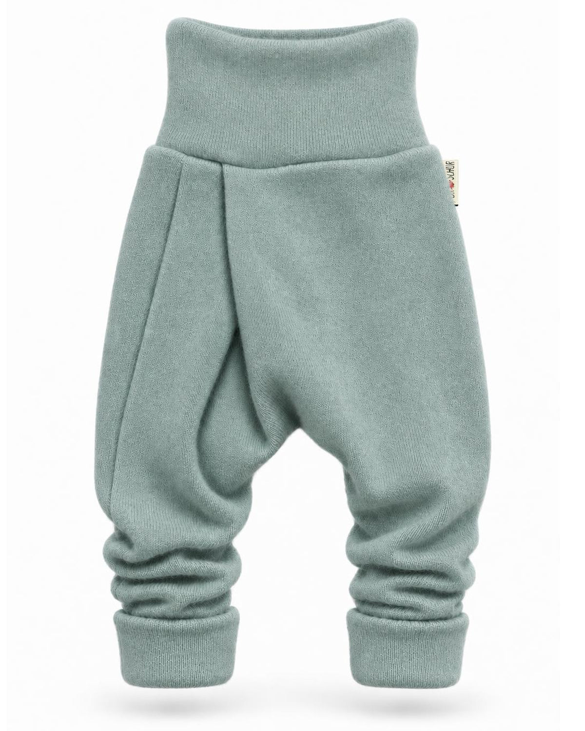 Kaschmir Baby Mitwachshose in Blau, genäht in Berlin
