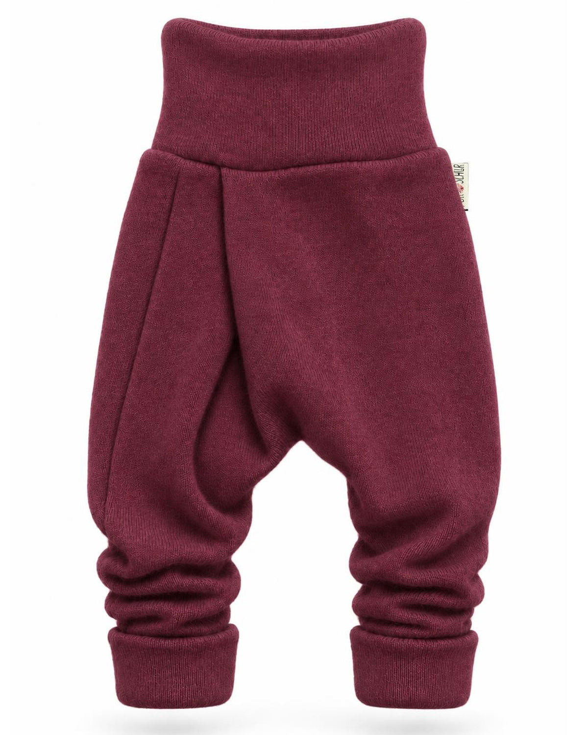 Kaschmir Baby Mitwachshose in Rot, genäht in Berlin