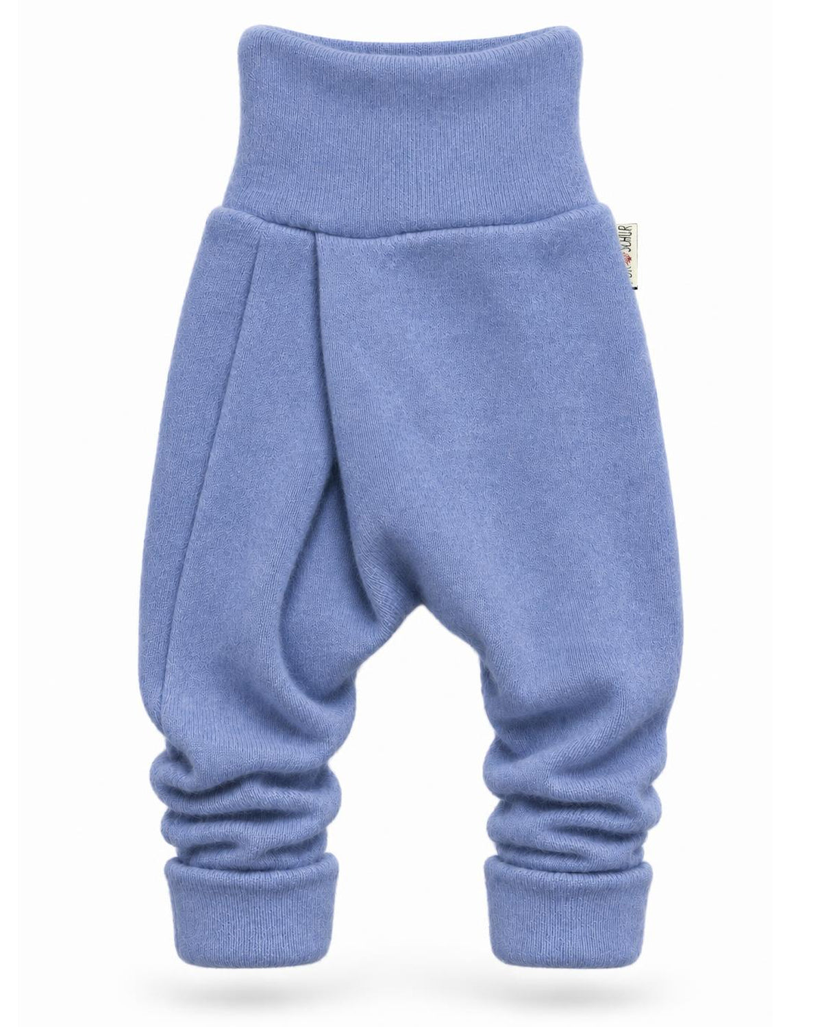 Kaschmir Kinder Mitwachshose in Blau, genäht in Berlin