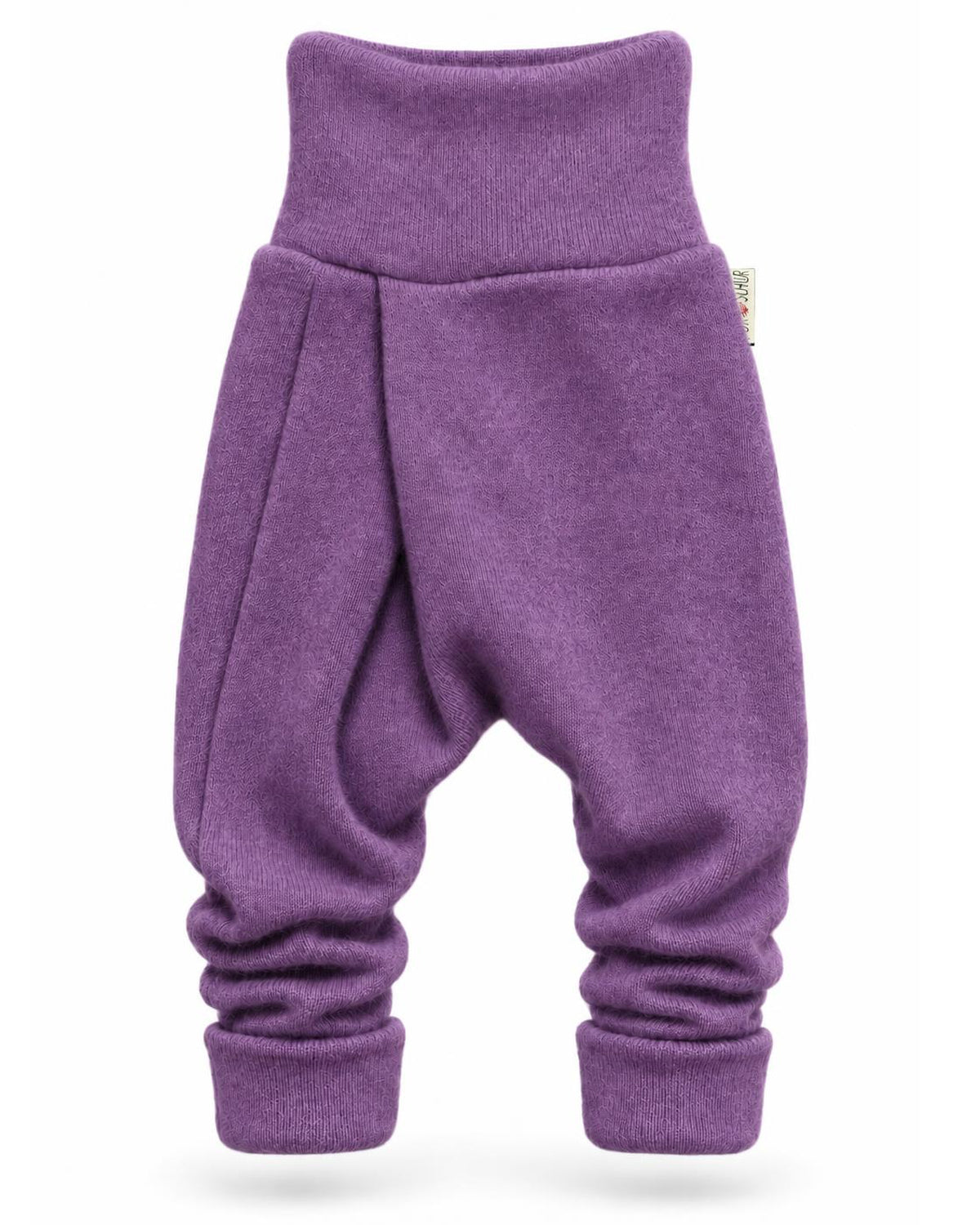 Kaschmir Baby Mitwachshose in Lila, genäht in Berlin