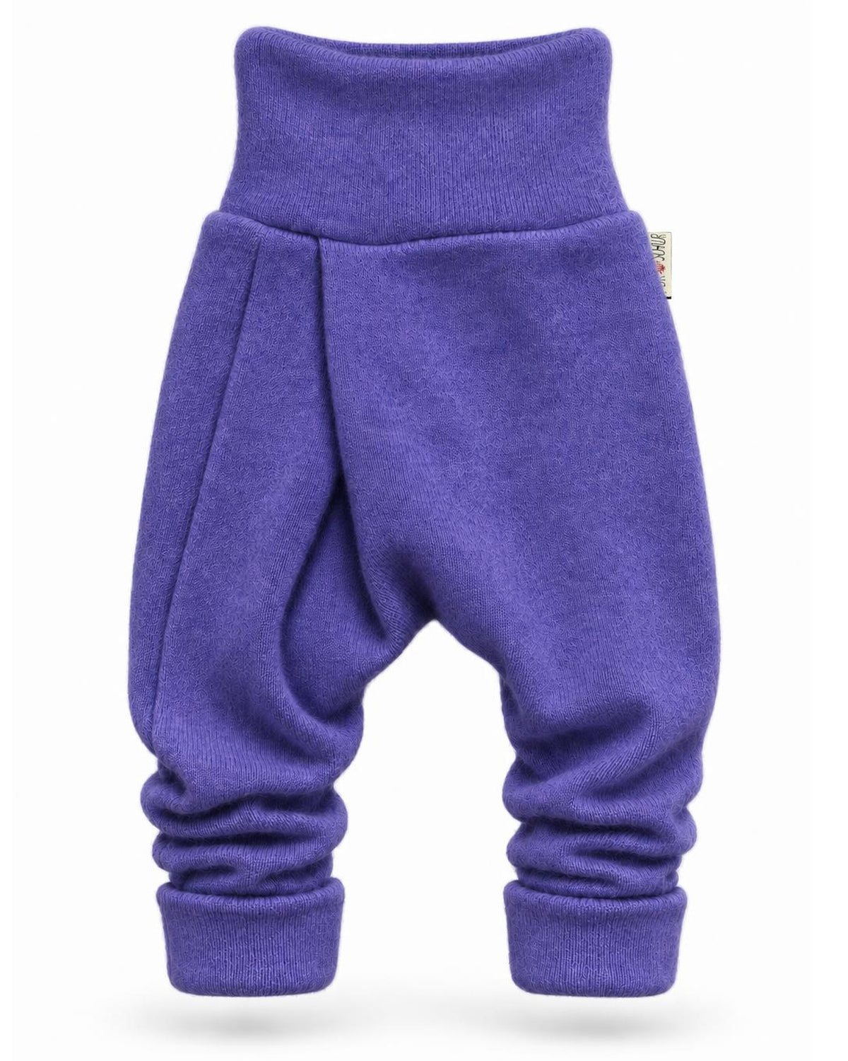 Kaschmir Baby Mitwachshose in Lila, genäht in Berlin