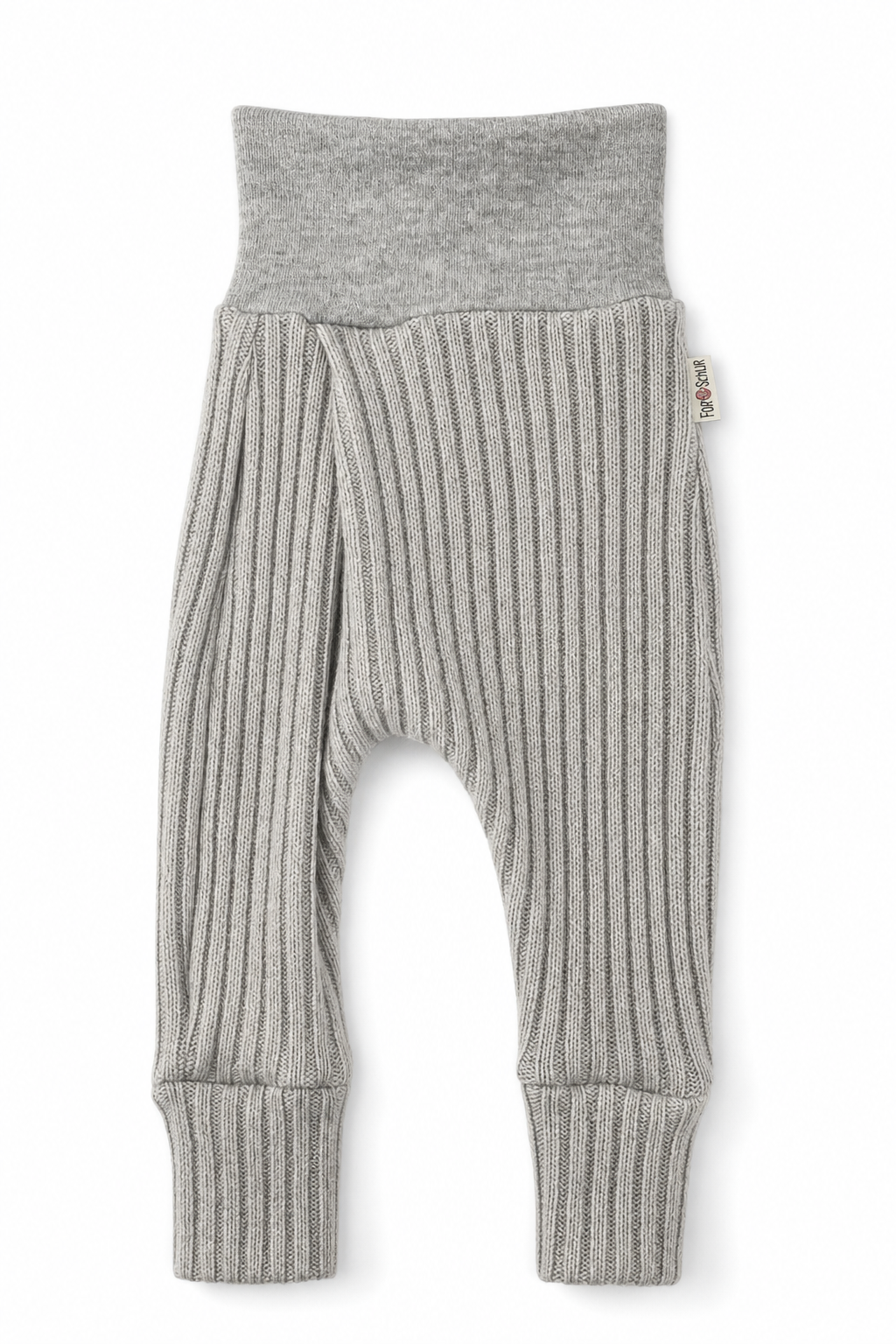 Kaschmir Baby Mitwachshose in Grau, genäht in Berlin