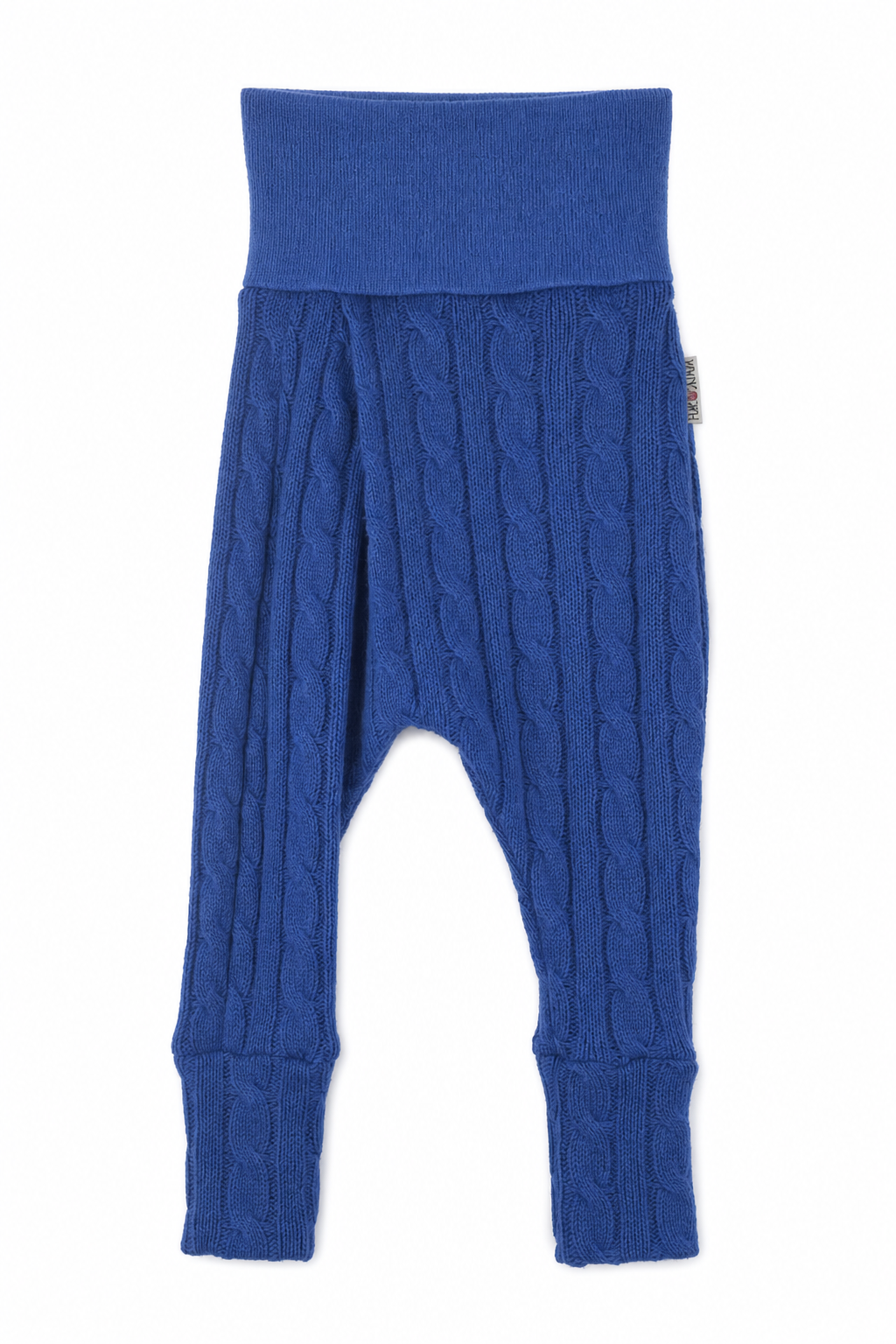 Kaschmir Baby Mitwachshose in Blau, genäht in Berlin