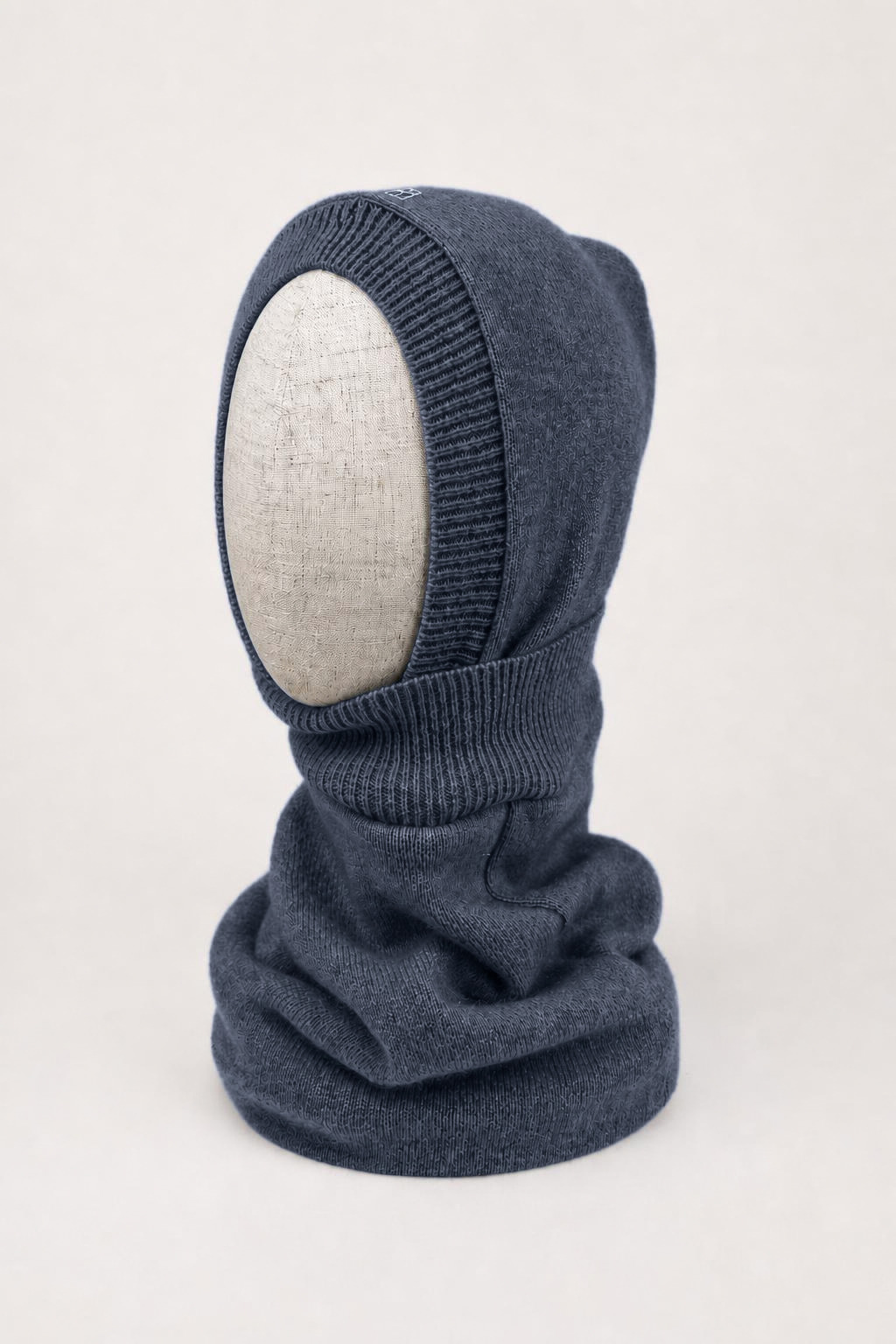 Kaschmir Kinder Kapuzenschal Blau Größe 4