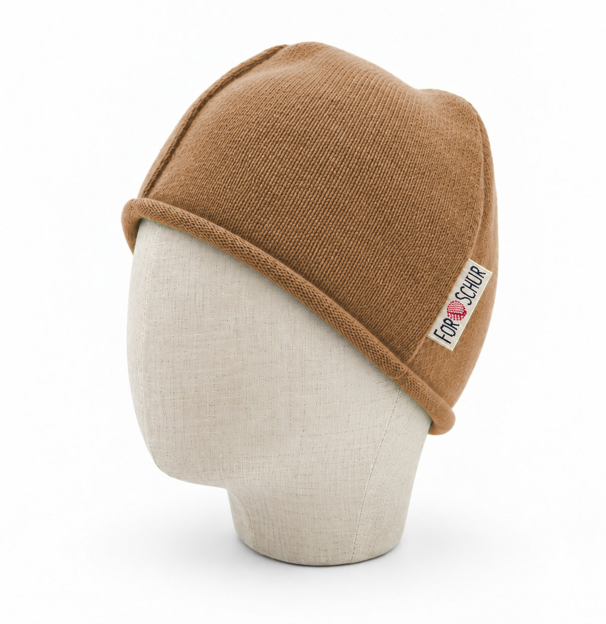 Merino Beanie für Kinder in Braun, genäht in Berlin
